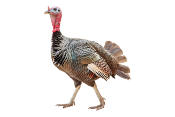 Turkeys isolated on transparent background