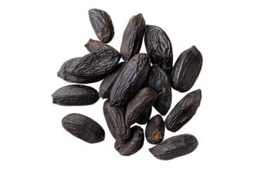 Tonka beans isolated on transparent background