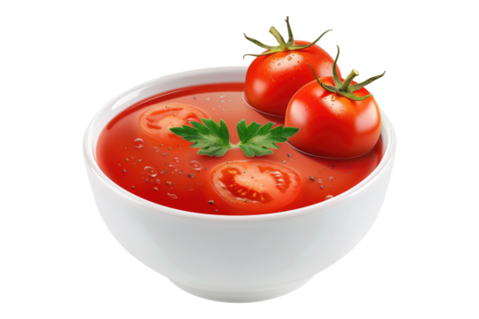 Tomato chutni isolated on transparent background