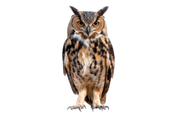 Owl isolated on transparent background