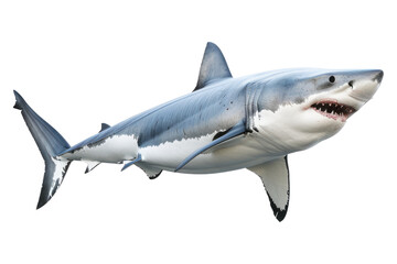 Naklejka premium White shark isolated on transparent background