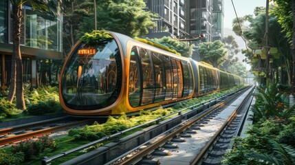 Fototapeta premium The concept of urban ecological transport on wheels