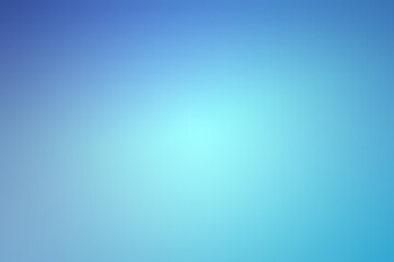 Abstract background of light blue shades with glare and bokeh effect.