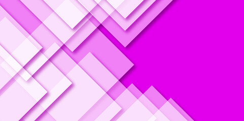 Fototapeta premium Modern luxury pattern of geometric white and purple color background Elegant abstract background with purple and white lines with shadow. white paper transparent material in triangle technology