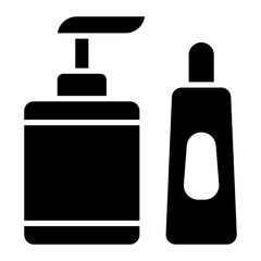 Bottle vector icon. Can be used for Skincare iconset.
