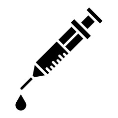 Injection vector icon. Can be used for Skincare iconset.