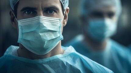 Leading surgeon directs team in emergency operating room for urgent medical treatment