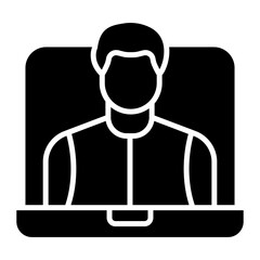 Webinar vector icon. Can be used for Home Based Business iconset.