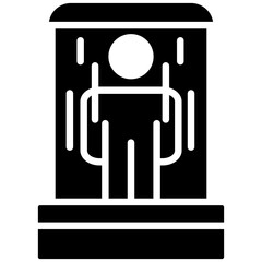 Teleport vector icon. Can be used for Science Fiction iconset.
