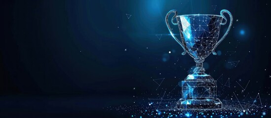 Digital Trophy Shining Under the Spotlight