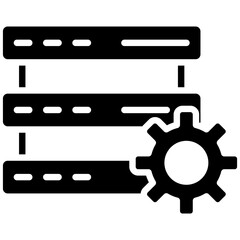 Network Data Management vector icon. Can be used for Networking iconset.