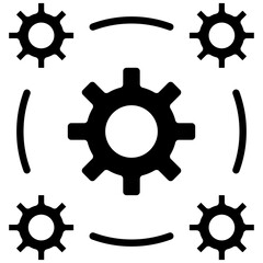 Network Interoperability vector icon. Can be used for Networking iconset.