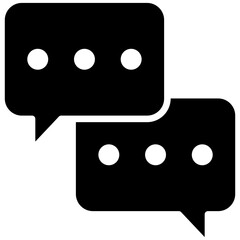 Chat vector icon. Can be used for Contact Us iconset.