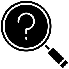 Inquiry vector icon. Can be used for Contact Us iconset.