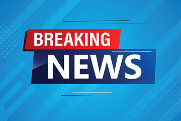 breaking news poster banner graphic design icon logo sign symbol social media website coupon

