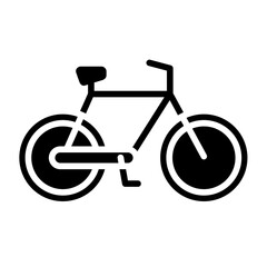 Obraz premium Bicycle vector icon. Can be used for Earth Day iconset.