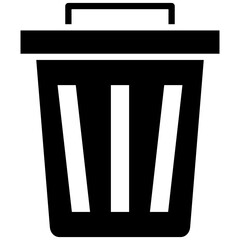 Trash Can vector icon. Can be used for Earth Day iconset.