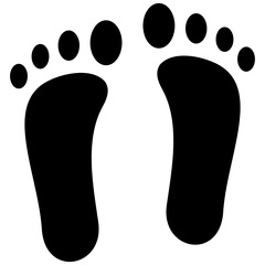 Footsteps vector icon. Can be used for Hajj Pilgrimage iconset.