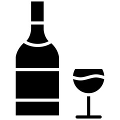 Italian Wine Bottle vector icon. Can be used for Italy iconset.
