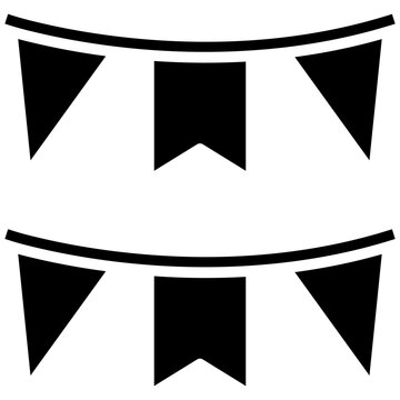 recommend clip art: Bunting vector icon. Can be used for Festa Junina iconset.