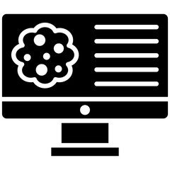 Cancer Screen vector icon. Can be used for Chemotherapy iconset.