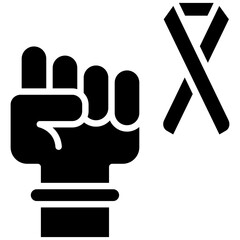 Cancer Support vector icon. Can be used for Chemotherapy iconset.