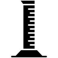 Graduated Cylinder vector icon. Can be used for Lab iconset.