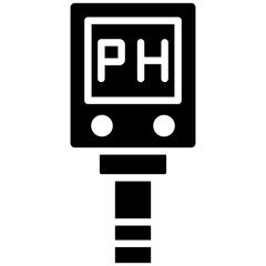 Ph Meter vector icon. Can be used for Lab iconset.