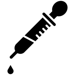 Pipette vector icon. Can be used for Lab iconset.