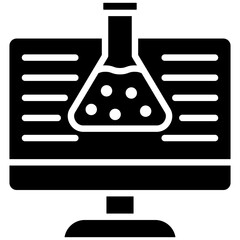 Virtual Lab vector icon. Can be used for Lab iconset.
