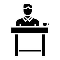 Teller vector icon. Can be used for Supermarket iconset.