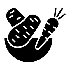 Vegetable vector icon. Can be used for Supermarket iconset.