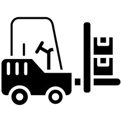 Fork Lift vector icon. Can be used for Manufacturing iconset.