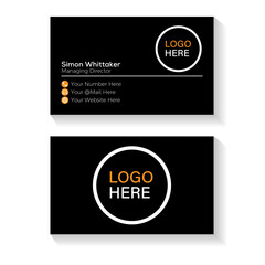 Modern creative business card design