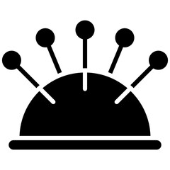 Pin Cushion vector icon. Can be used for Art and Craft Supplies iconset.
