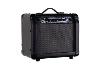 speaker for electric guitar isolated on white background