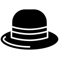 Men Hat vector icon. Can be used for Oktoberfest iconset.