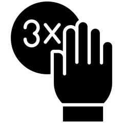 Hit vector icon. Can be used for Volleyball iconset.