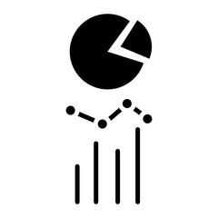Market Pie Chart vector icon. Can be used for Trading iconset.
