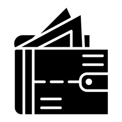 Money in Wallet vector icon. Can be used for Trading iconset.