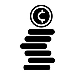 One Cent Coins vector icon. Can be used for Trading iconset.