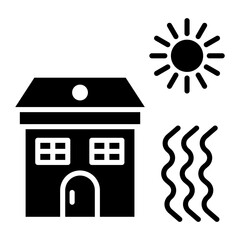Heat Wave vector icon. Can be used for Global Warming iconset.