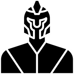 Knight vector icon. Can be used for Medieval iconset.