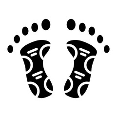 Reflexology vector icon. Can be used for Spa iconset.