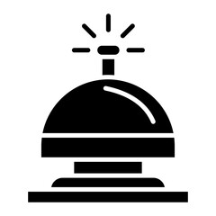 Desk Bell vector icon. Can be used for Spa iconset.