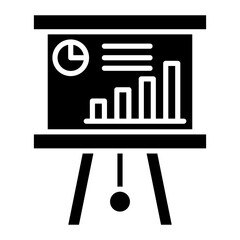 Graphical Presentation vector icon. Can be used for Business and Finance iconset.