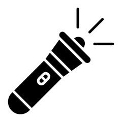 Flashlight vector icon. Can be used for Home Improvements iconset.