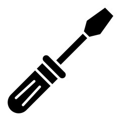 Screwdriver vector icon. Can be used for Home Improvements iconset.