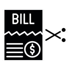 Split Bills vector icon. Can be used for Vacation Planning iconset.