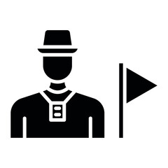 Tour Guide vector icon. Can be used for Vacation Planning iconset.